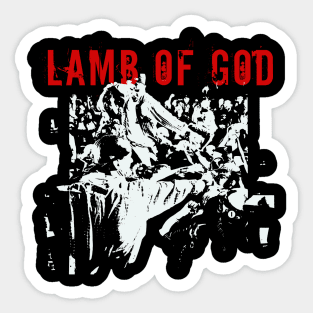 lamb of god get it on Sticker